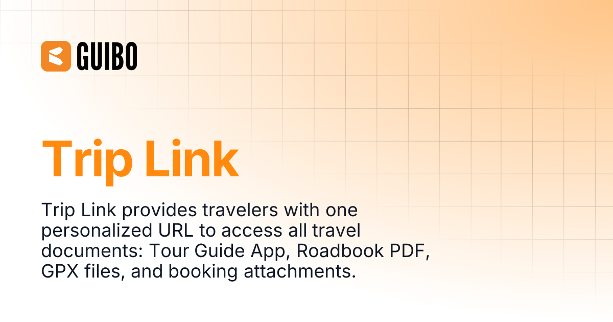 Trip Link | GUIBO Product Docs
